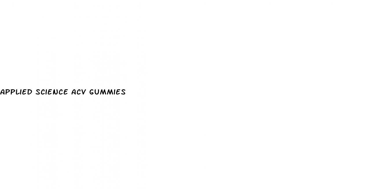 applied science acv gummies
