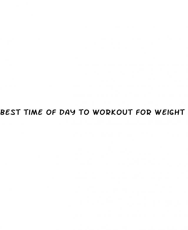 best time of day to workout for weight loss