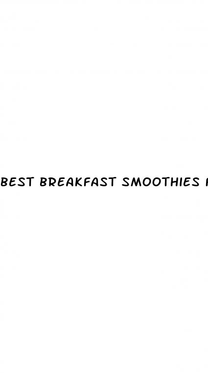 best breakfast smoothies for weight loss