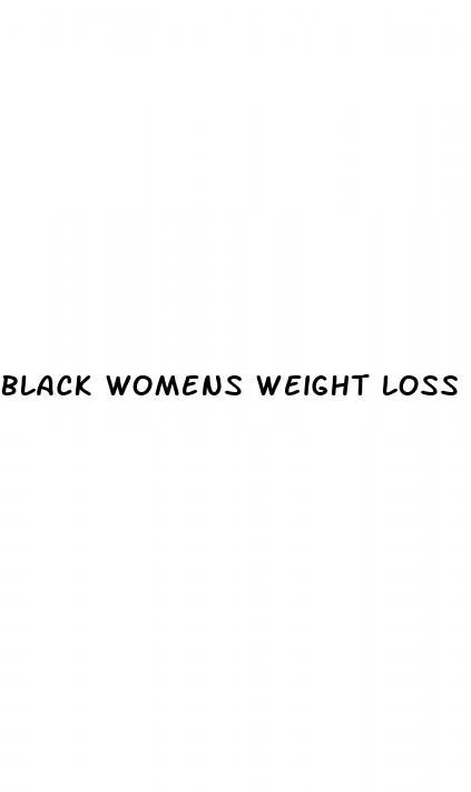 black womens weight loss