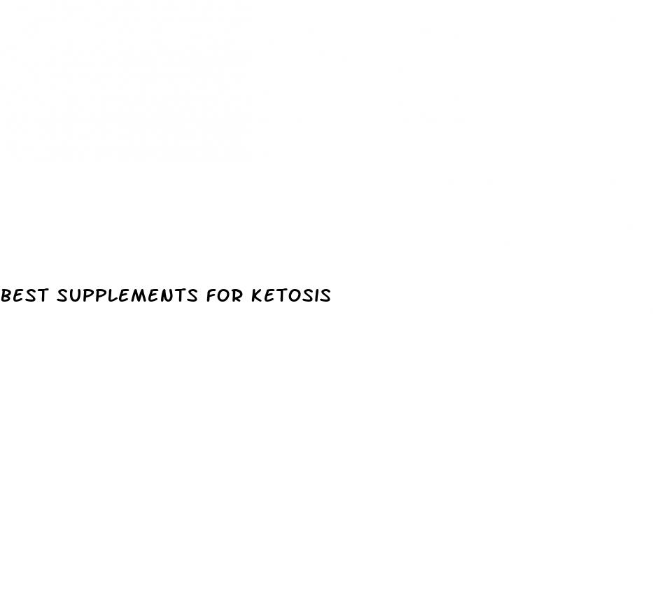 best supplements for ketosis