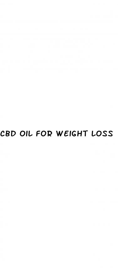 cbd oil for weight loss