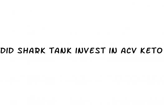 did shark tank invest in acv keto gummies