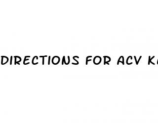 directions for acv keto gummies