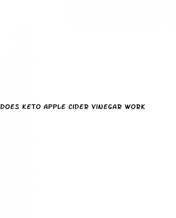 does keto apple cider vinegar work