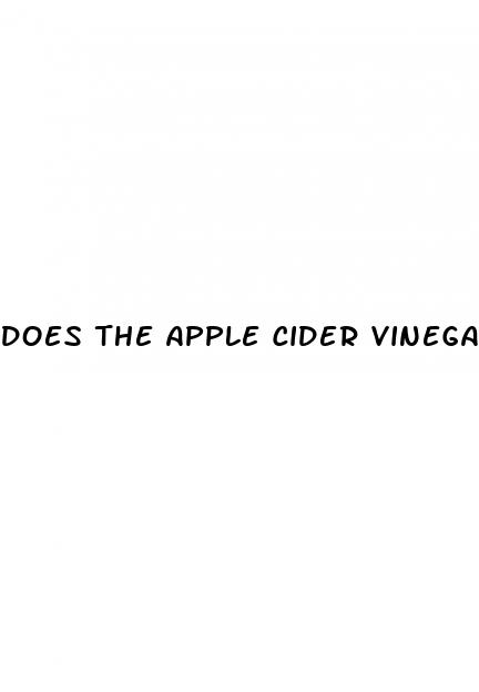 does the apple cider vinegar work for weight loss