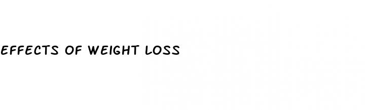 effects of weight loss