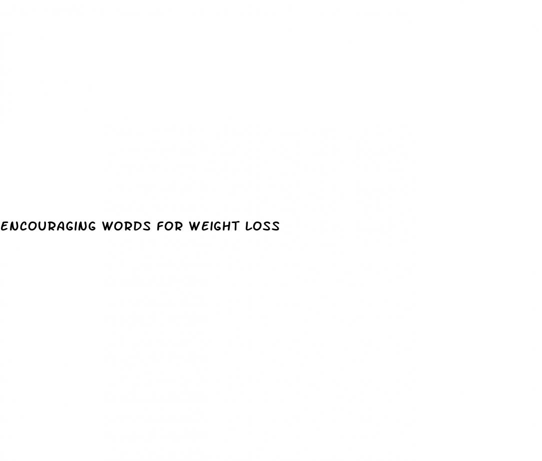 encouraging words for weight loss