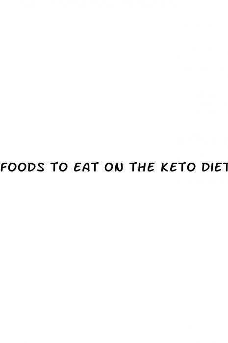 foods to eat on the keto diet