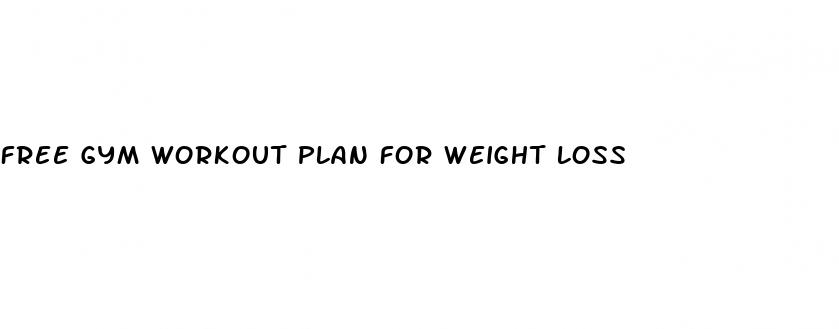 free gym workout plan for weight loss