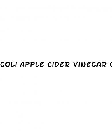 goli apple cider vinegar gummy s