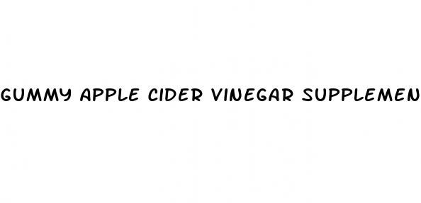 gummy apple cider vinegar supplements