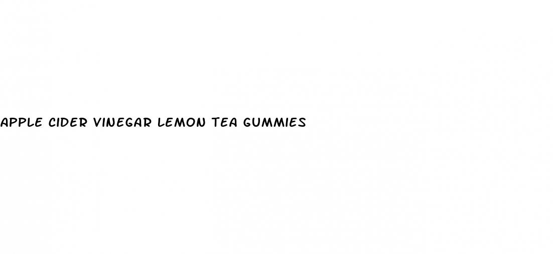 apple cider vinegar lemon tea gummies