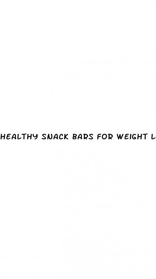 healthy snack bars for weight loss