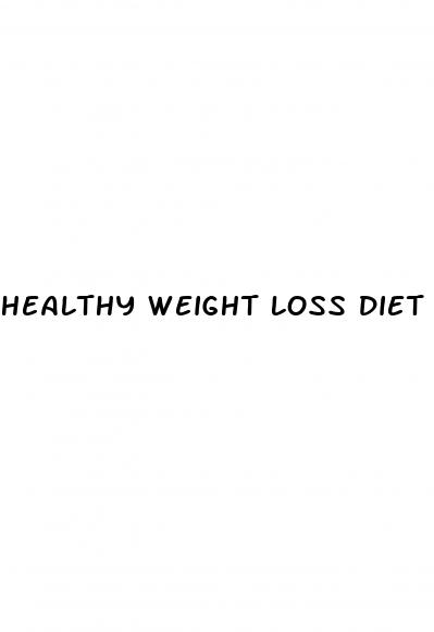 healthy weight loss diet plan