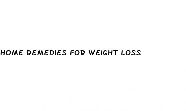 home remedies for weight loss
