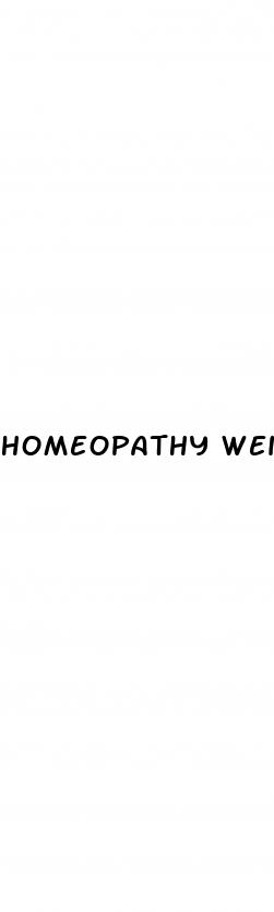 homeopathy weight loss