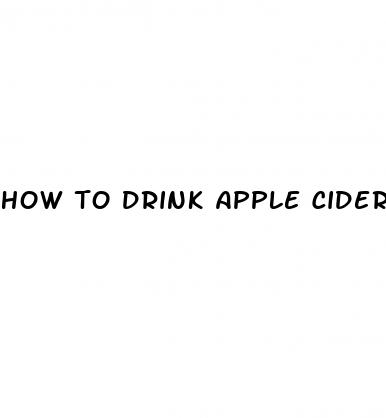 how to drink apple cider vinegar in the morning