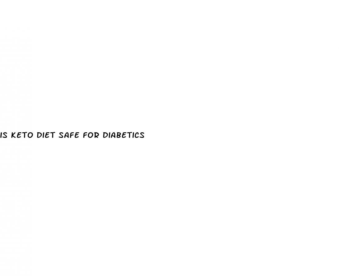is keto diet safe for diabetics