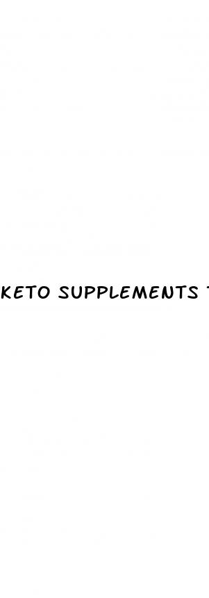 keto supplements that work
