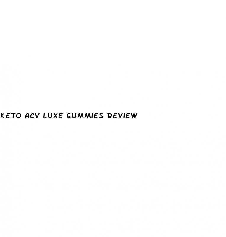 keto acv luxe gummies review
