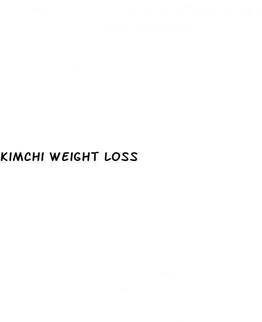kimchi weight loss