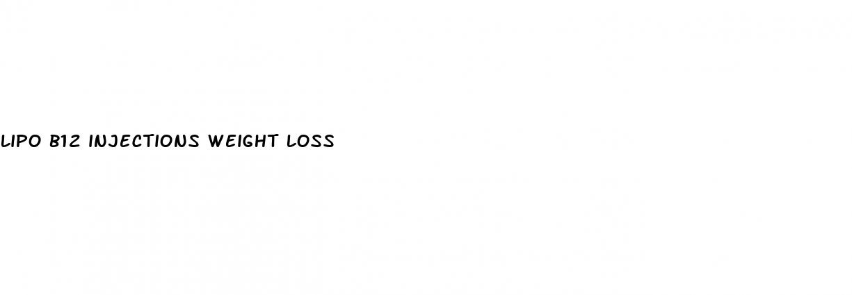 lipo b12 injections weight loss