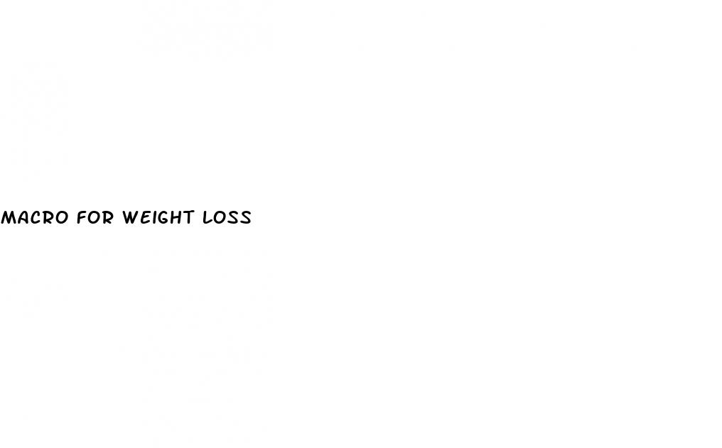 macro for weight loss