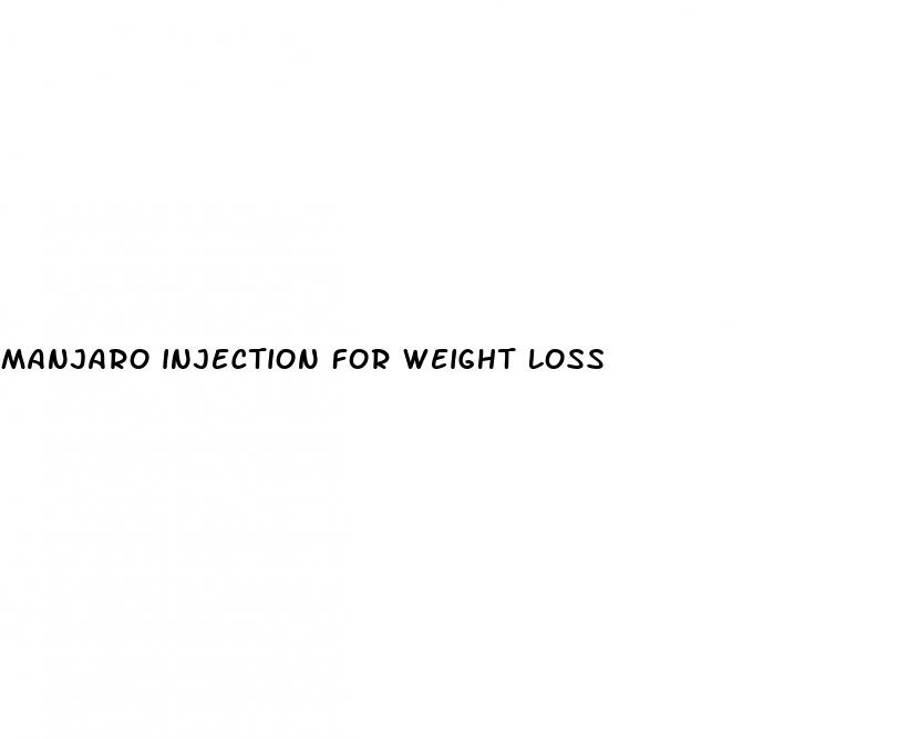 manjaro injection for weight loss