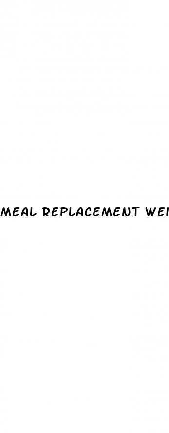 meal replacement weight loss shakes