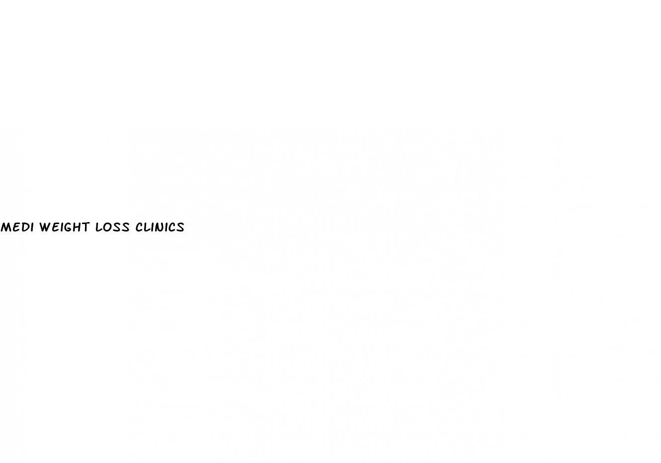 medi weight loss clinics