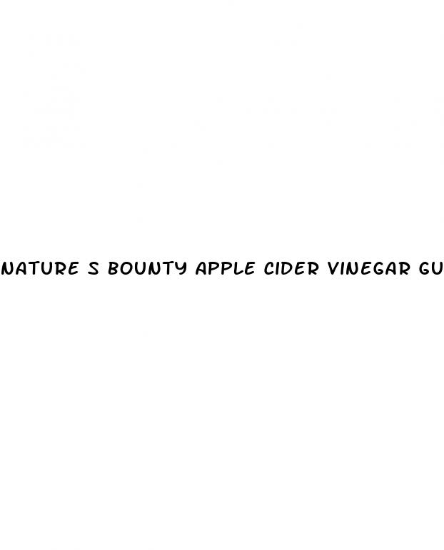nature s bounty apple cider vinegar gummy