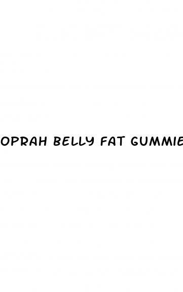 oprah belly fat gummies
