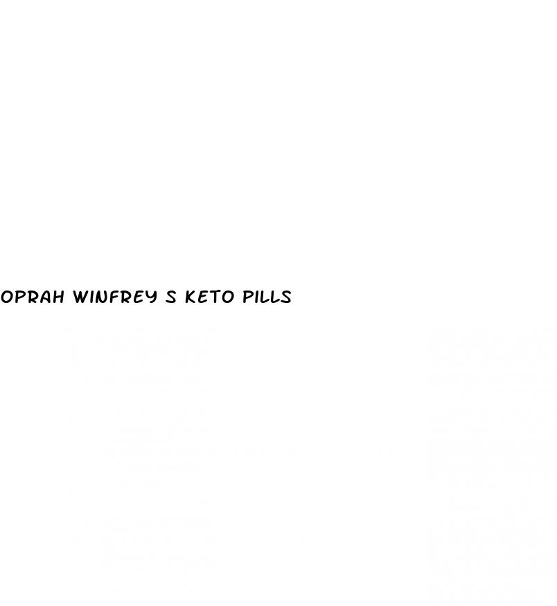 oprah winfrey s keto pills