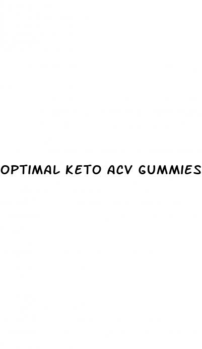 optimal keto acv gummies side effects