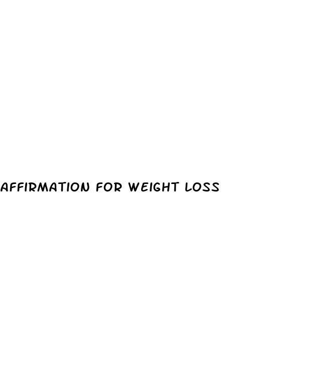 affirmation for weight loss