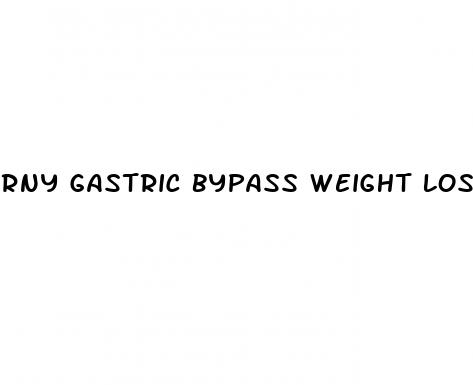 rny gastric bypass weight loss chart