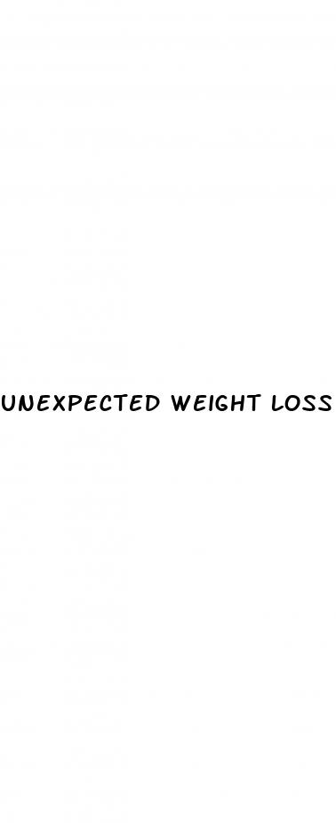 unexpected weight loss