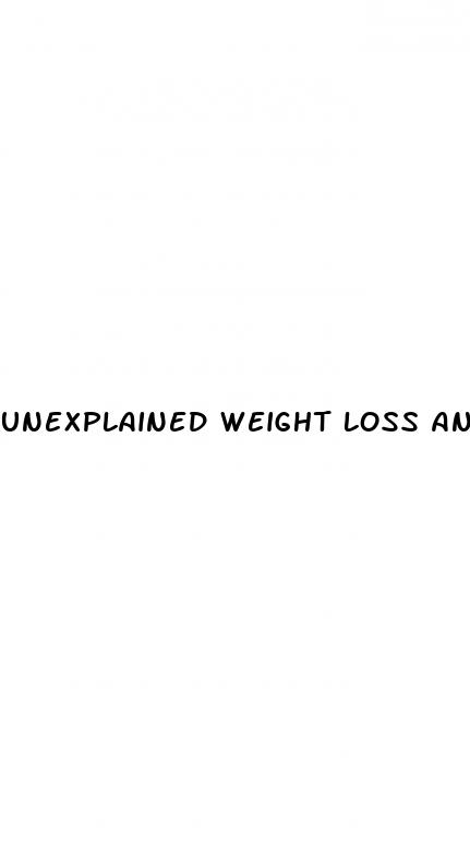 unexplained weight loss and lower back pain