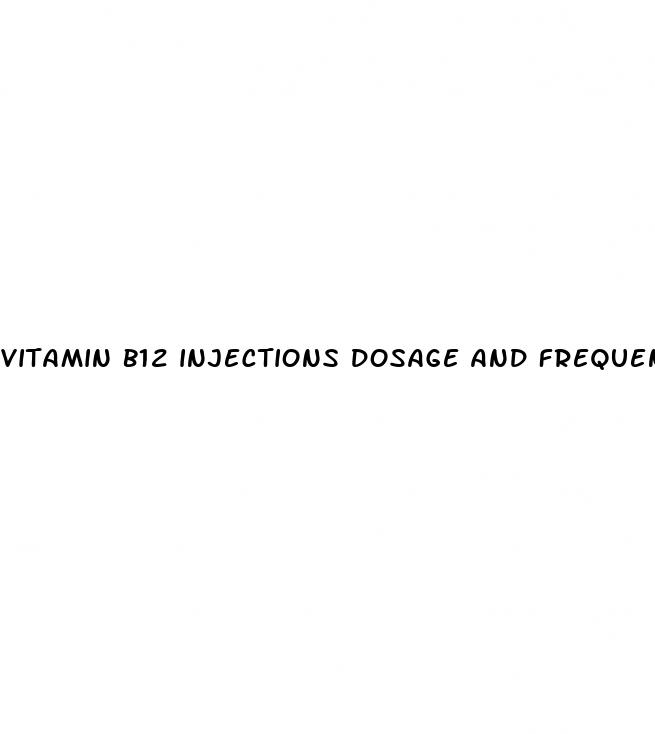 vitamin b12 injections dosage and frequency for weight loss