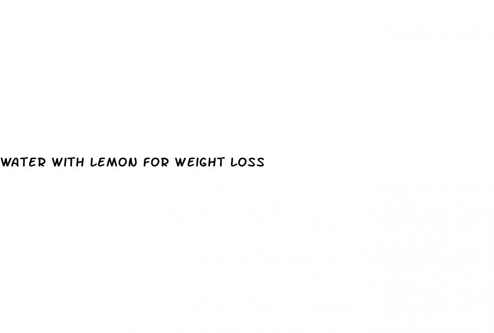 water with lemon for weight loss