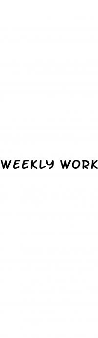 weekly workout plan for weight loss