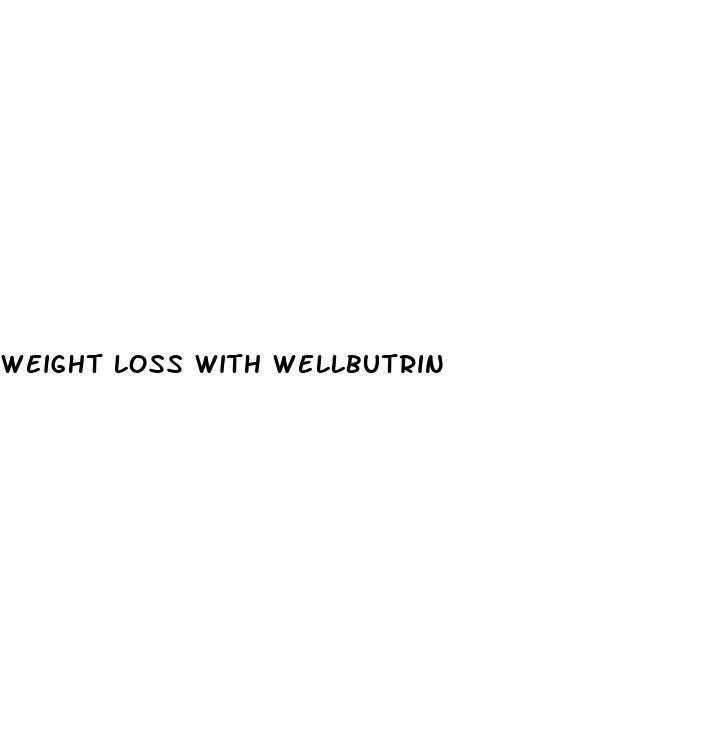 weight loss with wellbutrin