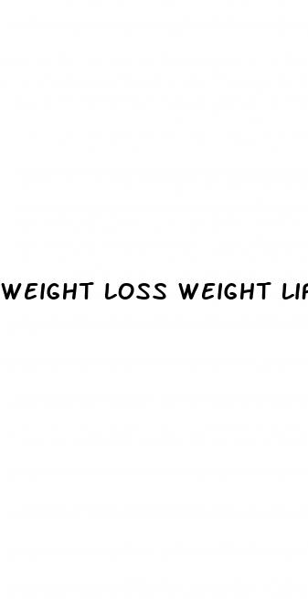 weight loss weight lifting