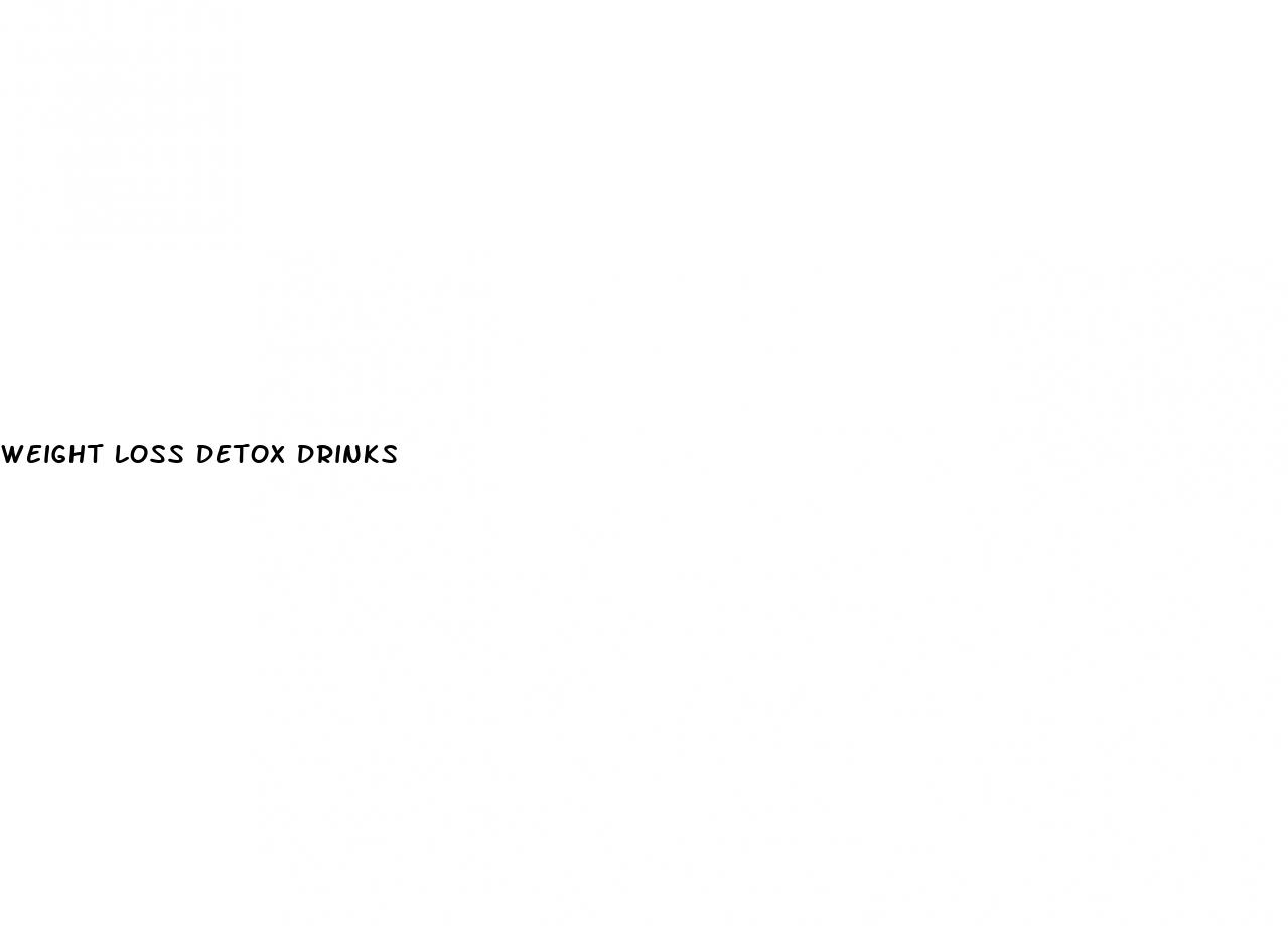 weight loss detox drinks