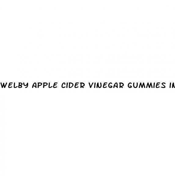 welby apple cider vinegar gummies ingredients