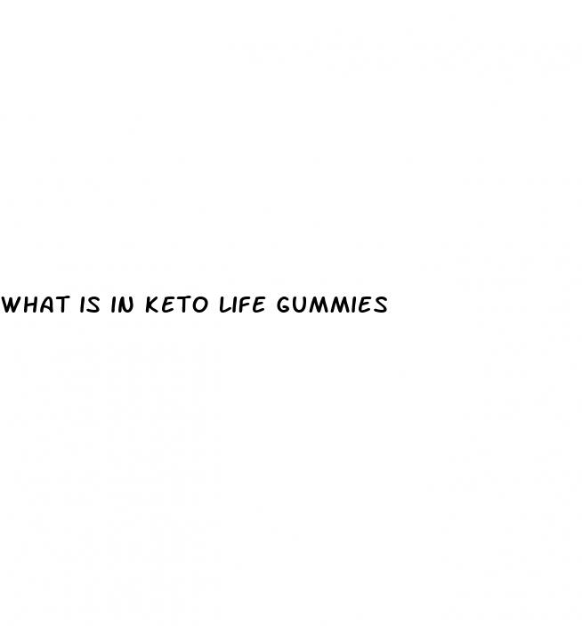 what is in keto life gummies
