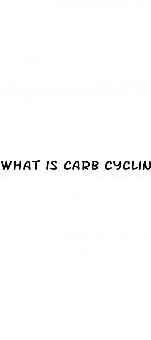what is carb cycling for weight loss