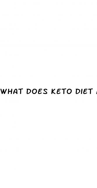 what does keto diet mean
