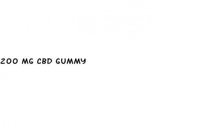 200 mg cbd gummy